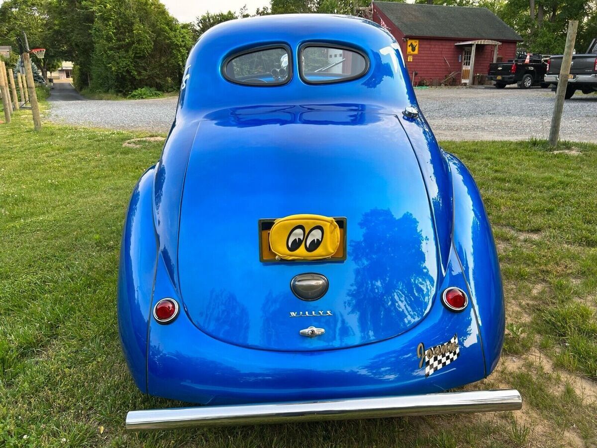 1941 willys aero blue rwd automatic gasser