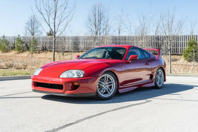 1994 toyota supra hatchback red rhd automatic targa top red/black rare mint mk4