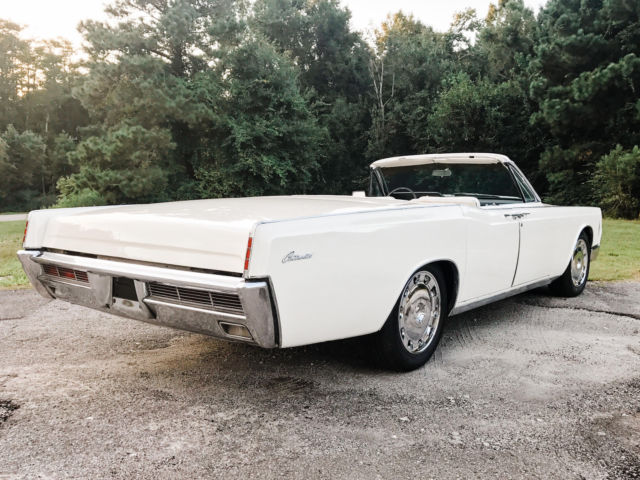 classic 1966 white lincoln continental convertible suicide door a/c pw pb ps
