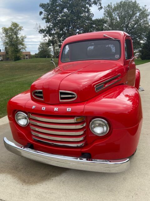 1950 ford f-series pickup red rwd automatic custom