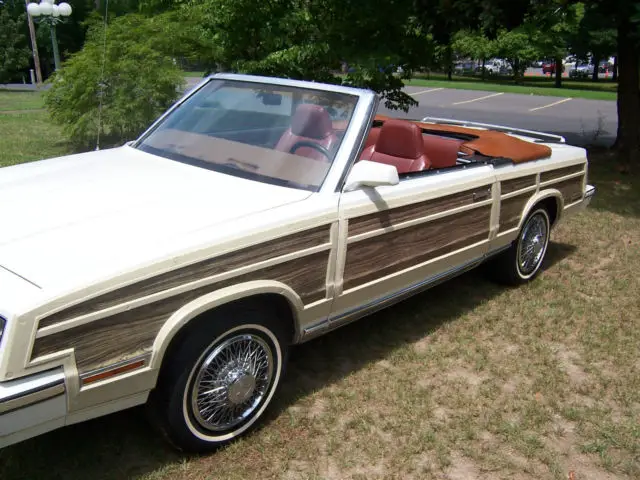 chrysler lebaron town & country convertible 1984