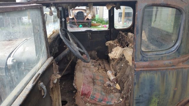 1931 ford model a deluxe rumble seat coupe barn find patina car title trog av8