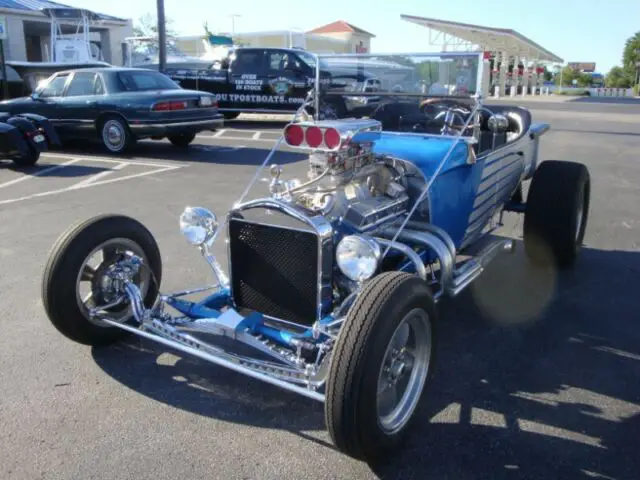 1927 ford t-bucket roadster custom 580 miles blue/silver metallic 350cid chevy