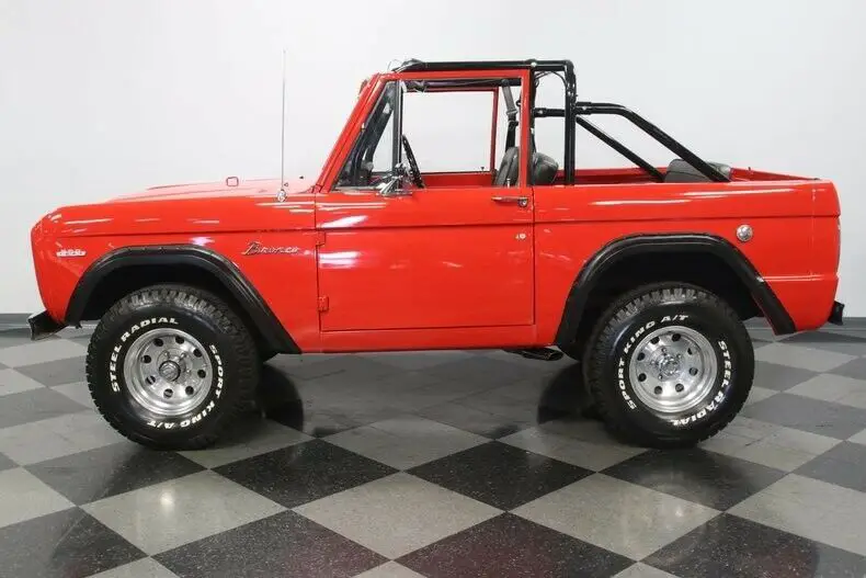classic vintage chrome fomoco suv 4x4 289 v8 manual transmission red