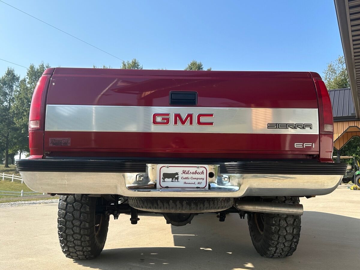 1990 gmc sierra pickup red 4wd automatic k1500