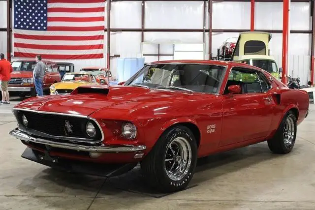 1969 ford mustang boss 429 47709 miles red coupe 429cid v8 manual