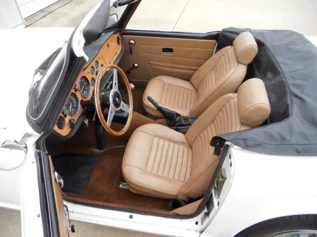 frame-off restored 1976 triumph tr6 with factory hardtop