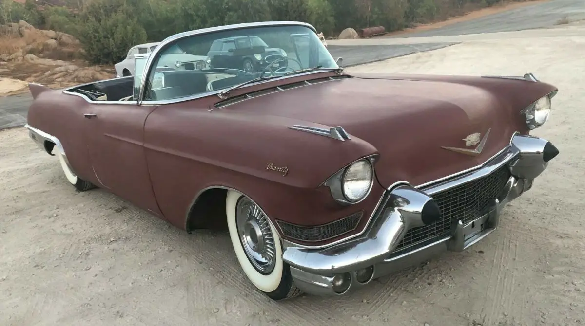 1957 cadillac eldorado biarritz (convertible). lots of new parts. good builder
