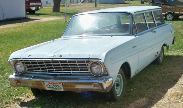 1964 ford falcon 2 door station wagon 6 cyl 3 spd manual great project car needs