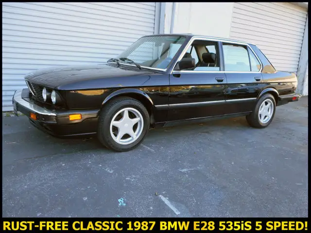 rare rust-free classic 1987 e28 bmw 535is 5 speed! many extra parts included!