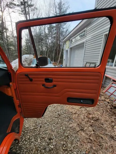 1975 volkswagen transporter van orange rwd manual westfalia
