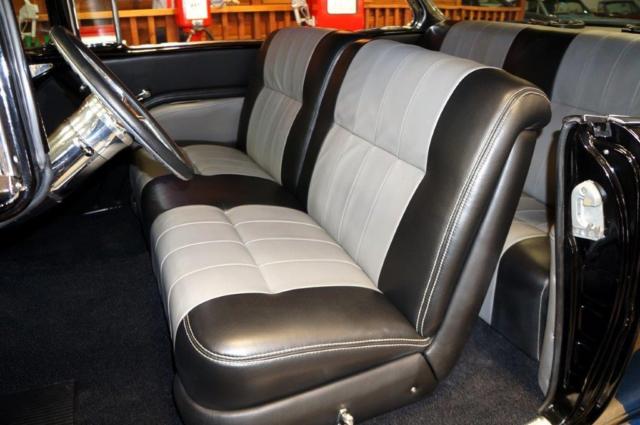 1955 chevrolet bel air pro touring- black / silver