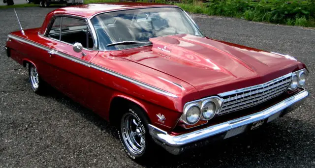 1962 sport coupe,red met/black int.502 w/fast fi,auto w/od,ford 9",ps,4wdisc,msd