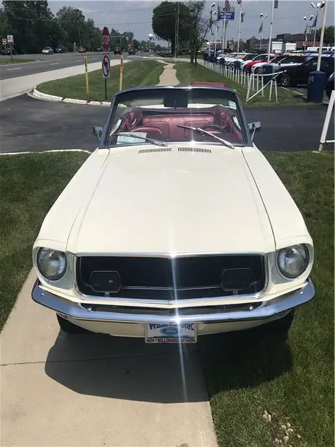 1967 ford mustang coupe 70,867 miles white 2 dr coupe convertible 289 automatic