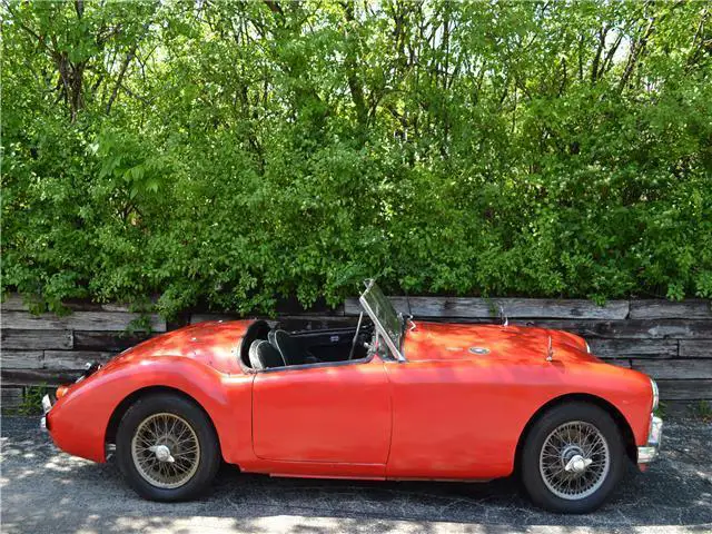 1962 mg mga 1600ii 56,315 miles dry car, red no rust ladder frame i-4 manual