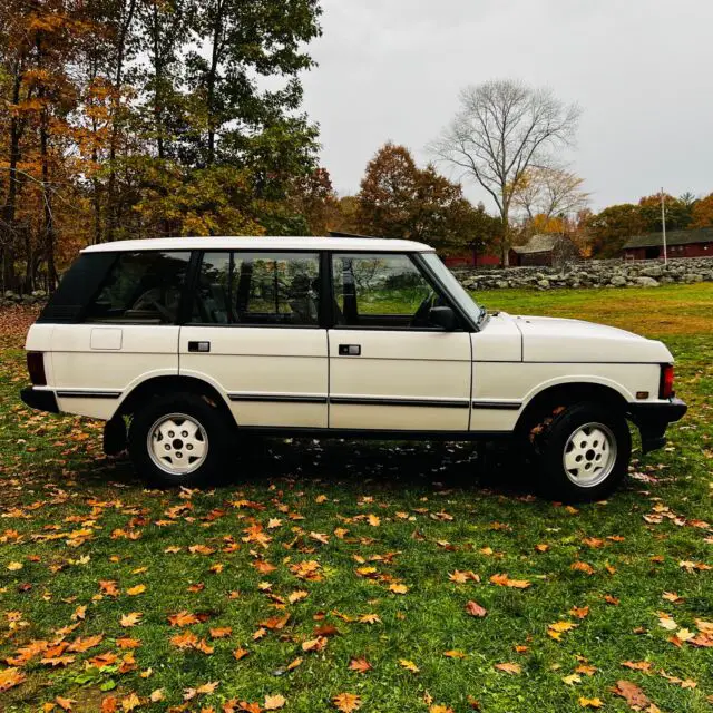 1993 land rover range rover suv white 4wd automatic long wheelbase