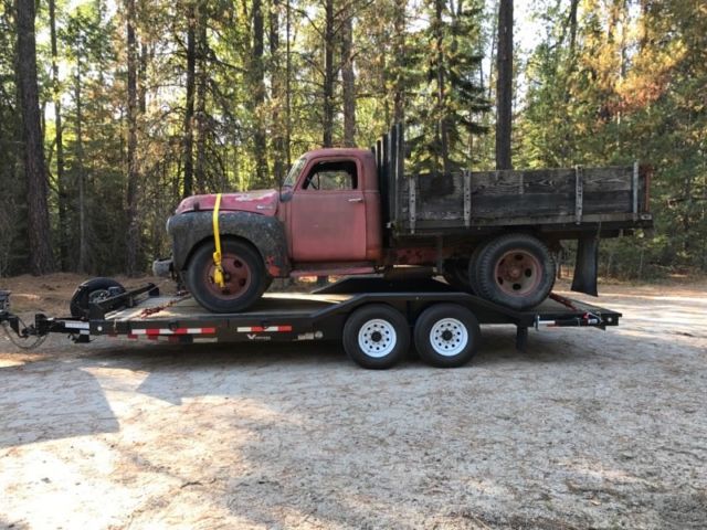 1950 chevy 2 ton 6100 dually dump farm truck! barn find! 50