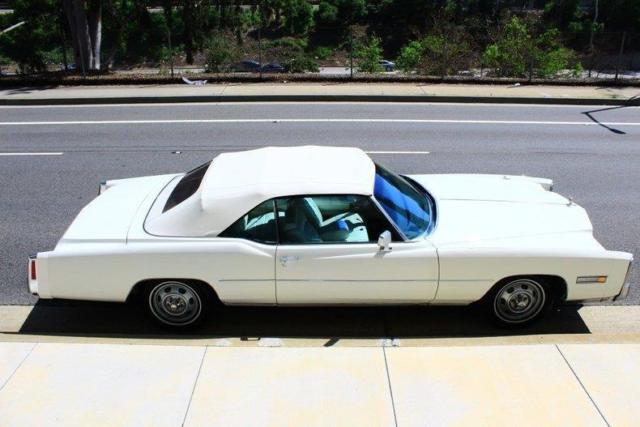 1975 cadillac eldorado convertible 55419 miles white convertible 500 ci v8 autom