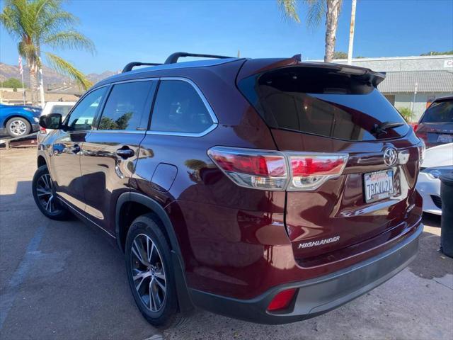 2016 toyota highlander xle