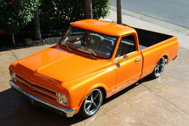 1972 chevy c-10 restomod, house of kolor sunset pearl, frame-off restoration