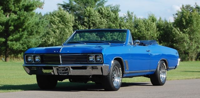 1967 buick skylark convertible, 455 v8 4bl, 3 speed auto, bucket seats, restored