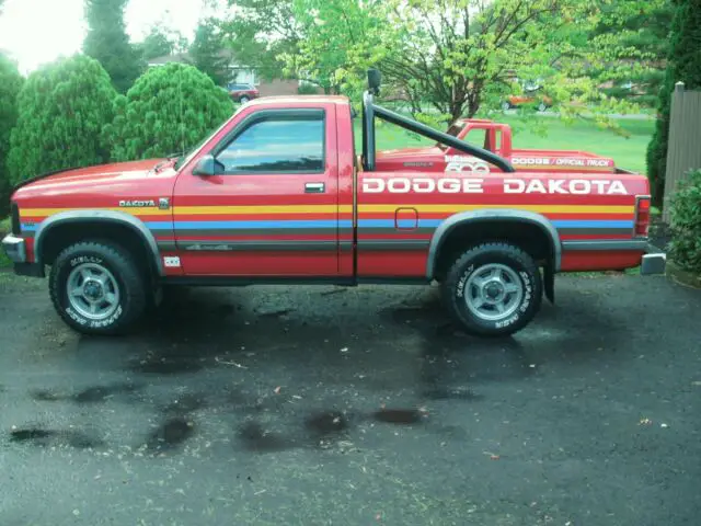 rare 1987 dodge dakota indy 500 pace truck w/ go cart