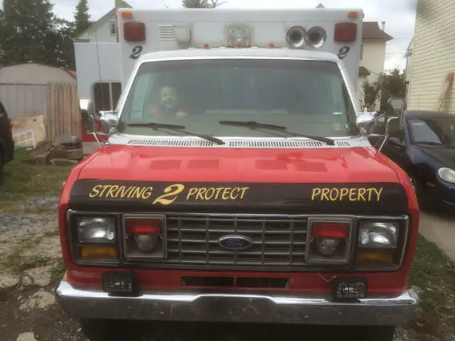 1987 ford e 350 retired fire ambulance