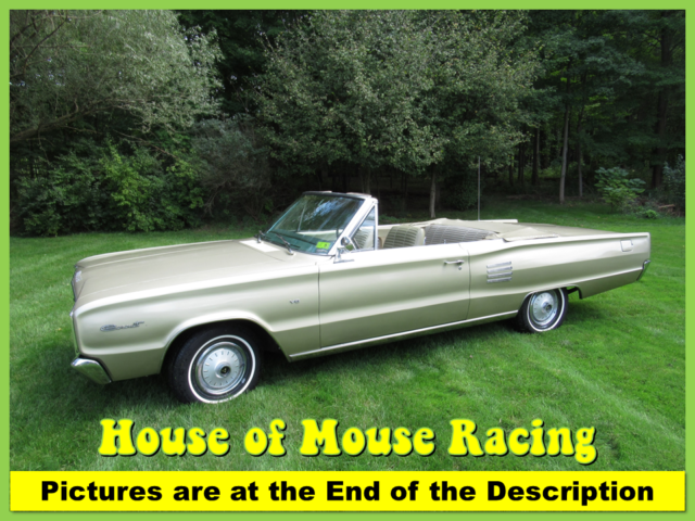 '66 coronet convertible 1-owner #s-match buckets console super-solid turnkey