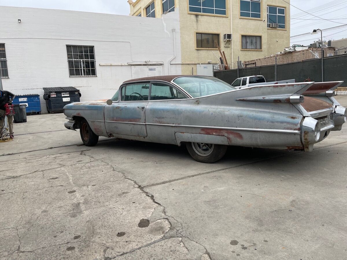 1959 cadillac 62 coupe coupe blue rwd automatic