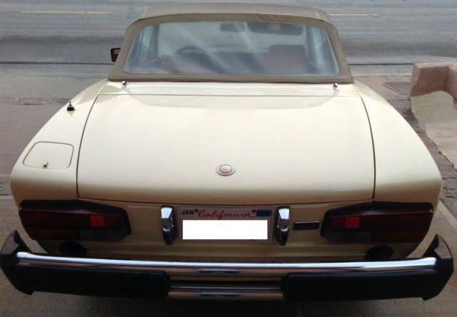 1979 fiat 128 spider 2000 pininfarina convertible beige