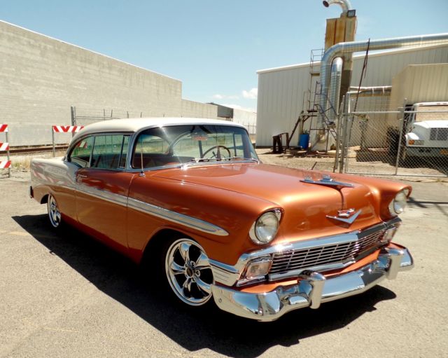 1956 chevy bel air 2-door hardtop,frame off,c4 motor,pro touring,mht foose