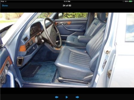 1986 mercedes 300 sdl-light blue- excellent condition