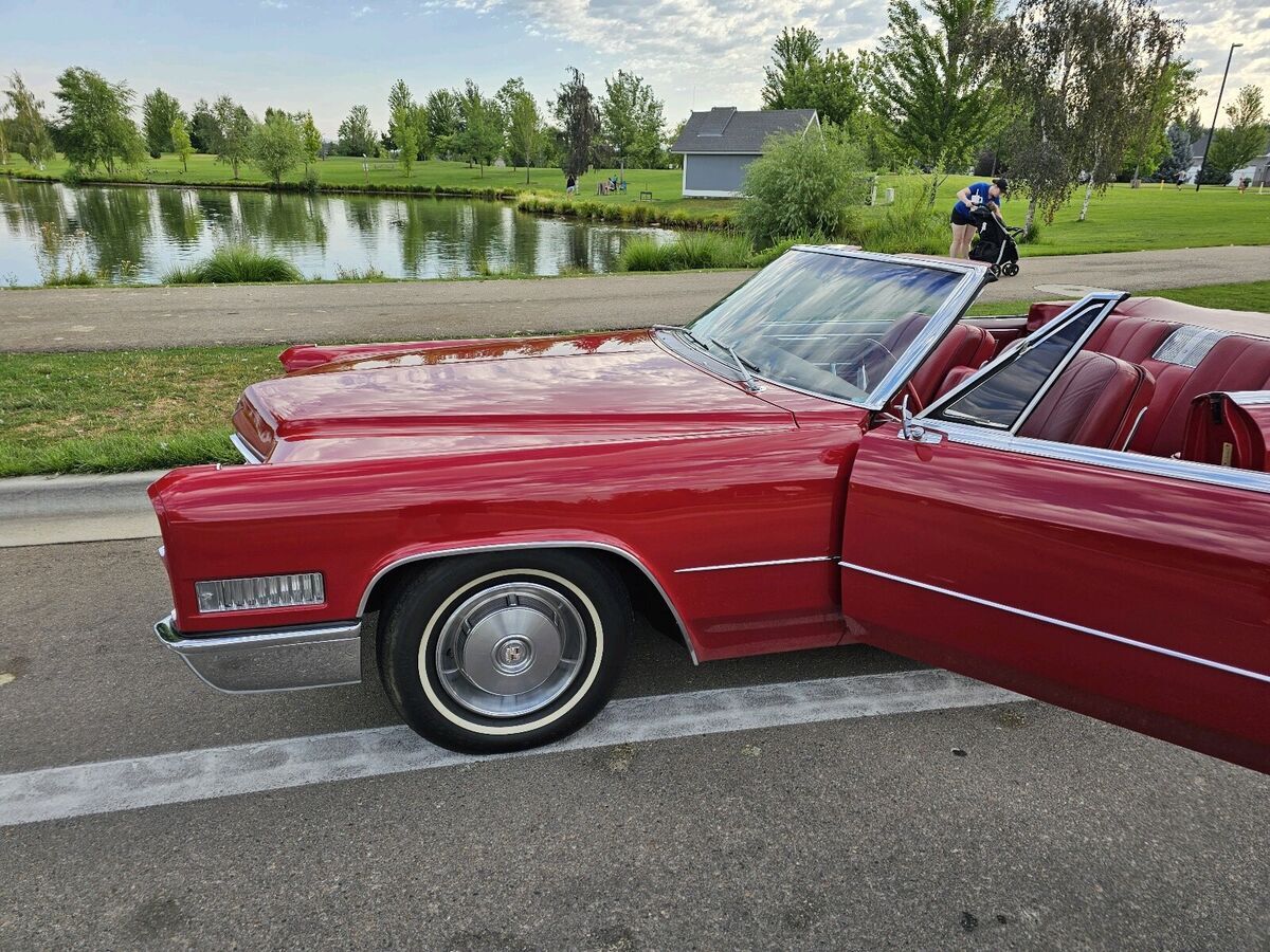 1966 cadillac deville convertible convertible red rwd automatic deville