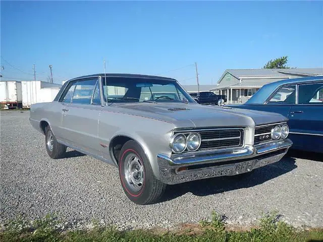 1964 pontiac gto gto 5747 miles silver 389 4-speed manual