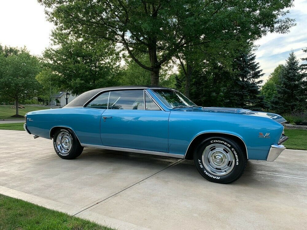 1967 chevy chevelle ss * true ss 396 / 4 speed / posi * marina blue! beautiful!