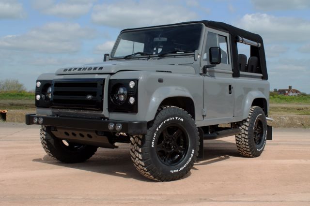 land rover defender 90 1992 soft top nardo grey lucari design usa exportable