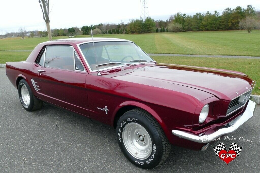 1966 ford mustang painted one year ago in candy apple red