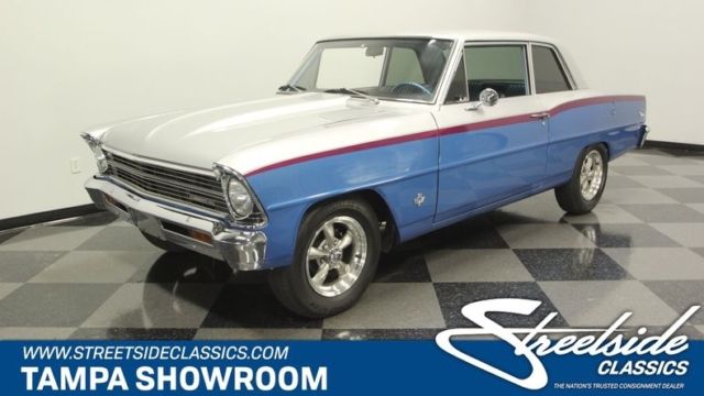 nice custom chevy ii, 327 v8, th350, show quality paint, buckets, horseshoe shft