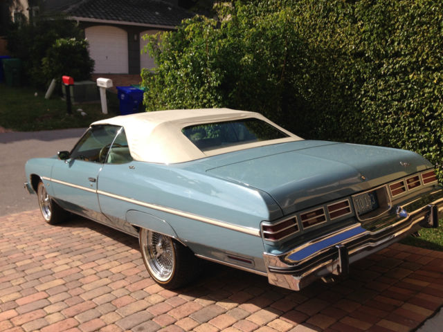 1975 chevrolet caprice convertible 2dr donk. rare stock color & options. all new