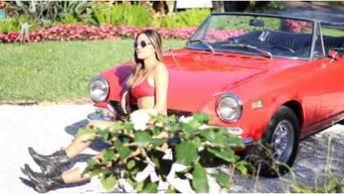 1972 fiat sport spider convertible 1608 cc