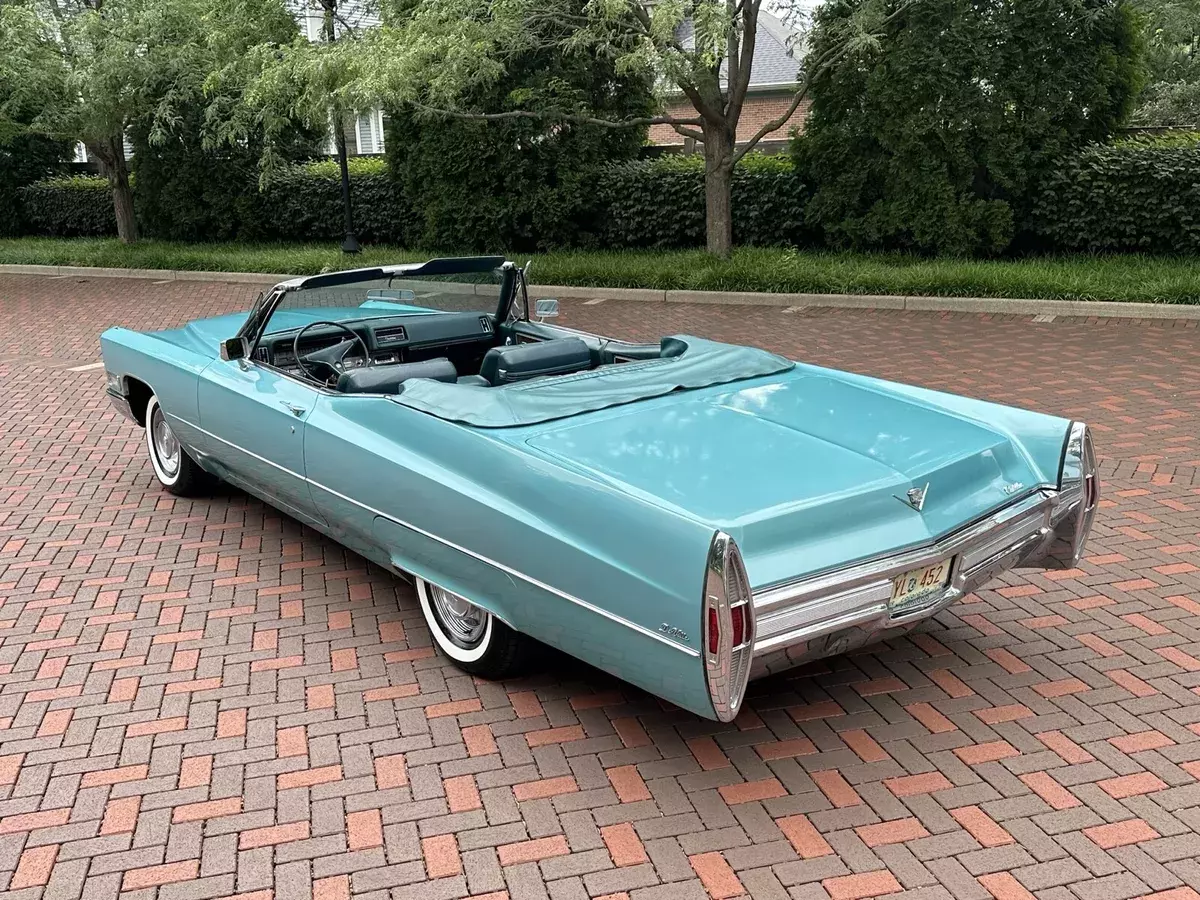 1968 cadillac deville convertible green deville