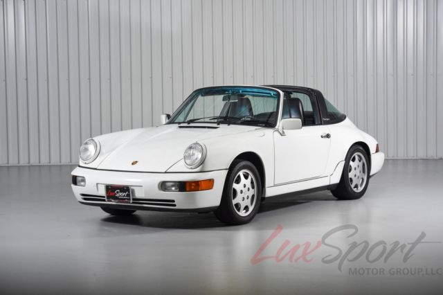1990 porsche 964 carrera 4 targa carrera white/black 5-speed 53k 100% original