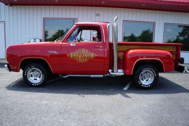 1978 dodge lil red truck express title shows actual miles