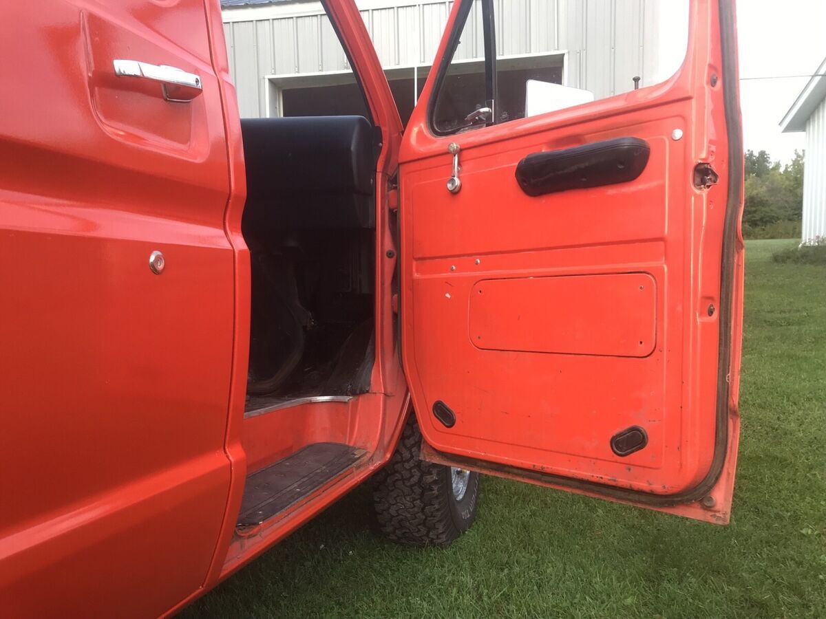 1978 ford econoline van orange e150