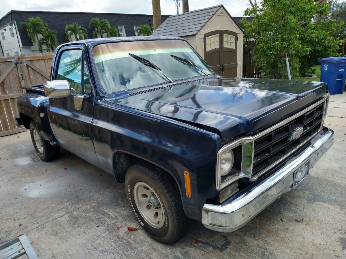 1978 chevrolet pickup truck pickup blue rwd automatic