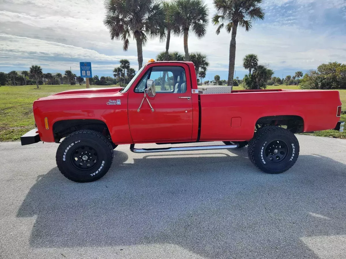 1975 gmc sierra red sierra classic