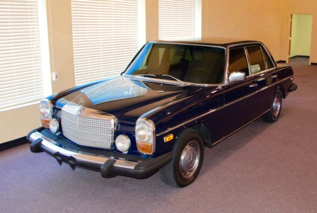 1976 mercedes benz 300d blue original not restored ** no reserve **