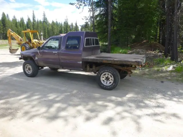 1988 toyota 4x4 pickup custom cab sleeper efi flatbed