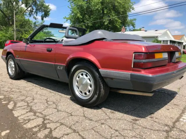 1985 ford mustang lx/gt convetible 5 speed unmolested! stock all original! cheap