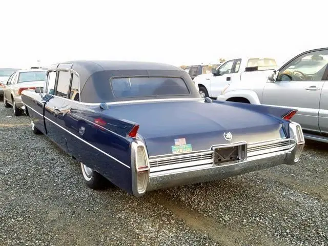 1965 cadillac series 75 fleetwood limoisine 86251 miles blue limousine v8 automa